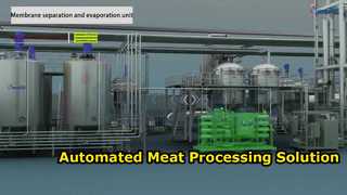 Regarder : Vitrine de transformation en profondeur de viande entièrement automatique de machine de transformation de viande de production de soupe certifiée CE