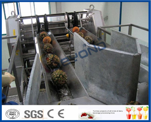 Chaîne de fabrication de PLC d'ananas complètement automatique de contrôle pour les machines de développement de jus de fruit