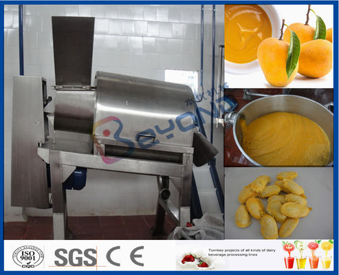 Installation de transformation de mangue d'acier inoxydable avec le double réducteur en pulpe 5T d'étape par heure