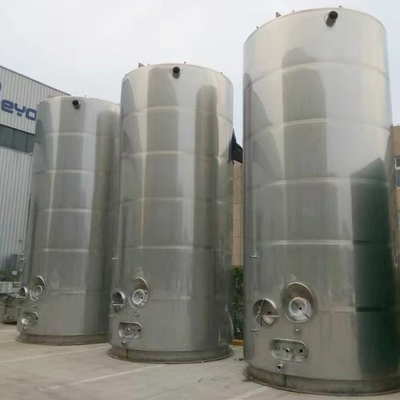 Silo réfrigéré de lait d'acier inoxydable de catégorie comestible 500ton 1000ton